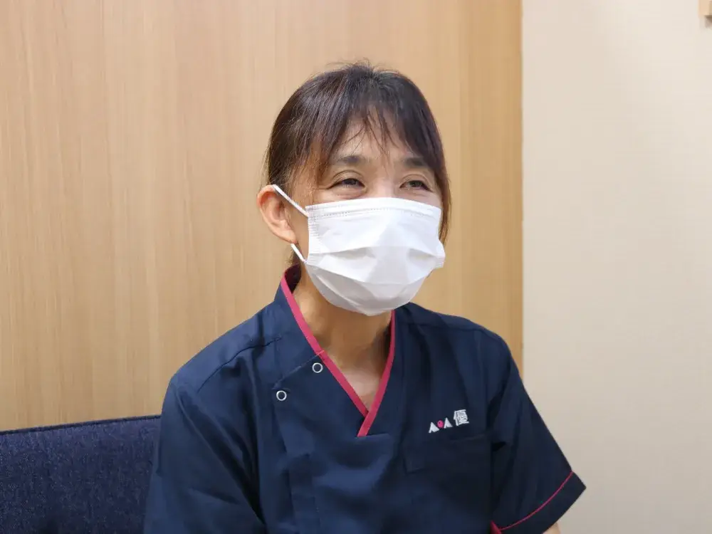今回、取材に答えた越智です。