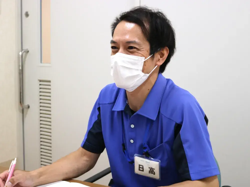 今回取材の対応をした、作業療法士の日髙です。