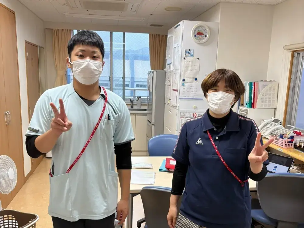 一緒に働く仲間① 男女比はほぼ半々です。